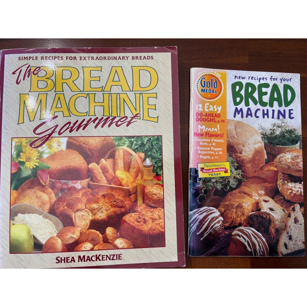 Vtg 90s The Bread Machine Gourmet‎ Simple Recipes Cookbooks Pillsbury